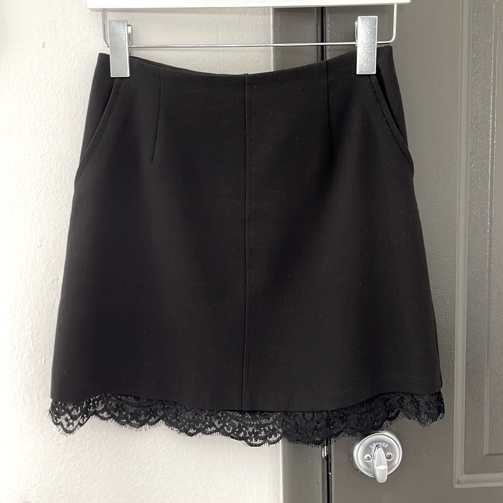 Classy suit black mini skirt
